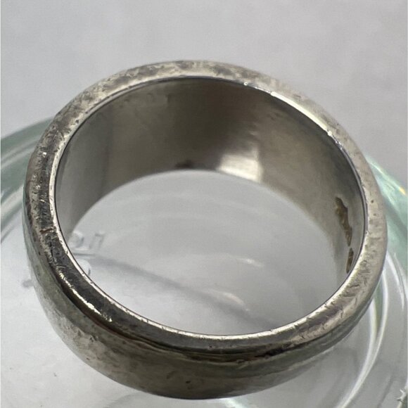 Southwest Sterling Silver Ring 9.5 Inlay Turquoise Lapis MOP Coral Mosaic Signed - Picture 10 of 11